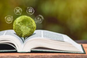 environment,law.,green,globe,placed,on,a,law,book,with